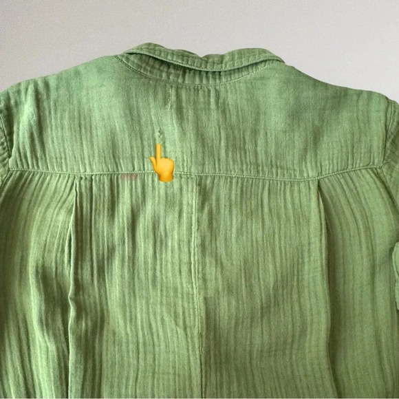 VELVET by Graham & Spencer Elia Cotton Gauze Jumpsuit in Clover Size L - Picture 14 of 16